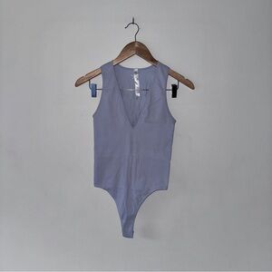 LIKE NEW Women’s Out From Under Urban Outfitters Periwinkle Low V-Neck Bodysuit
